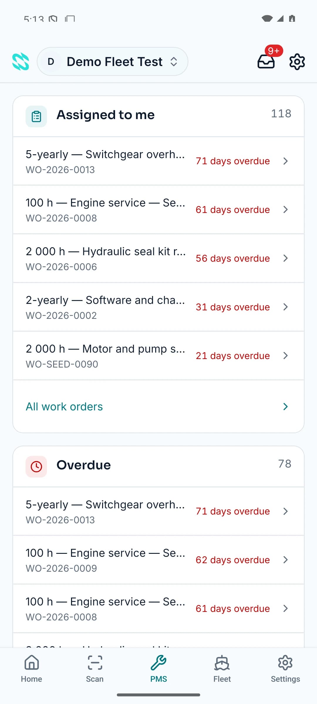Actual Navis Android maintenance workspace