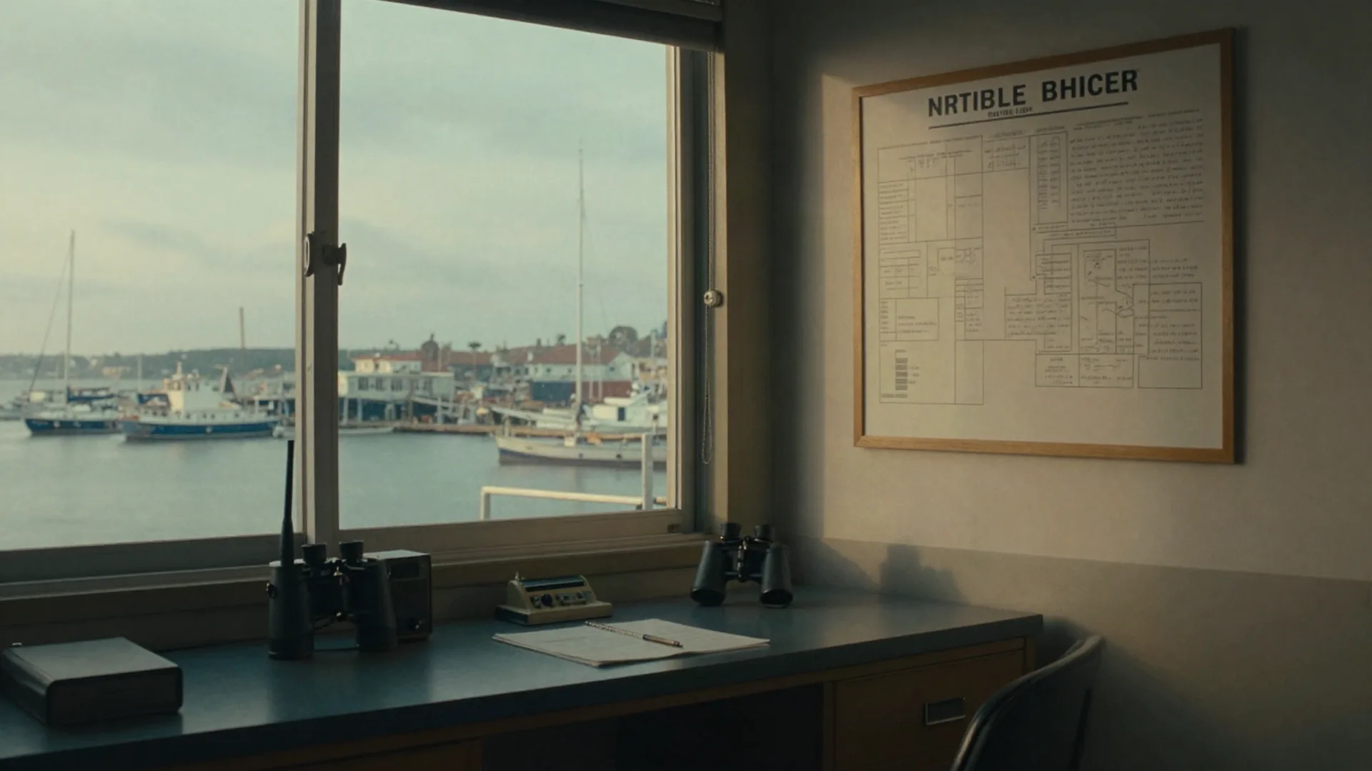 A working harbour office