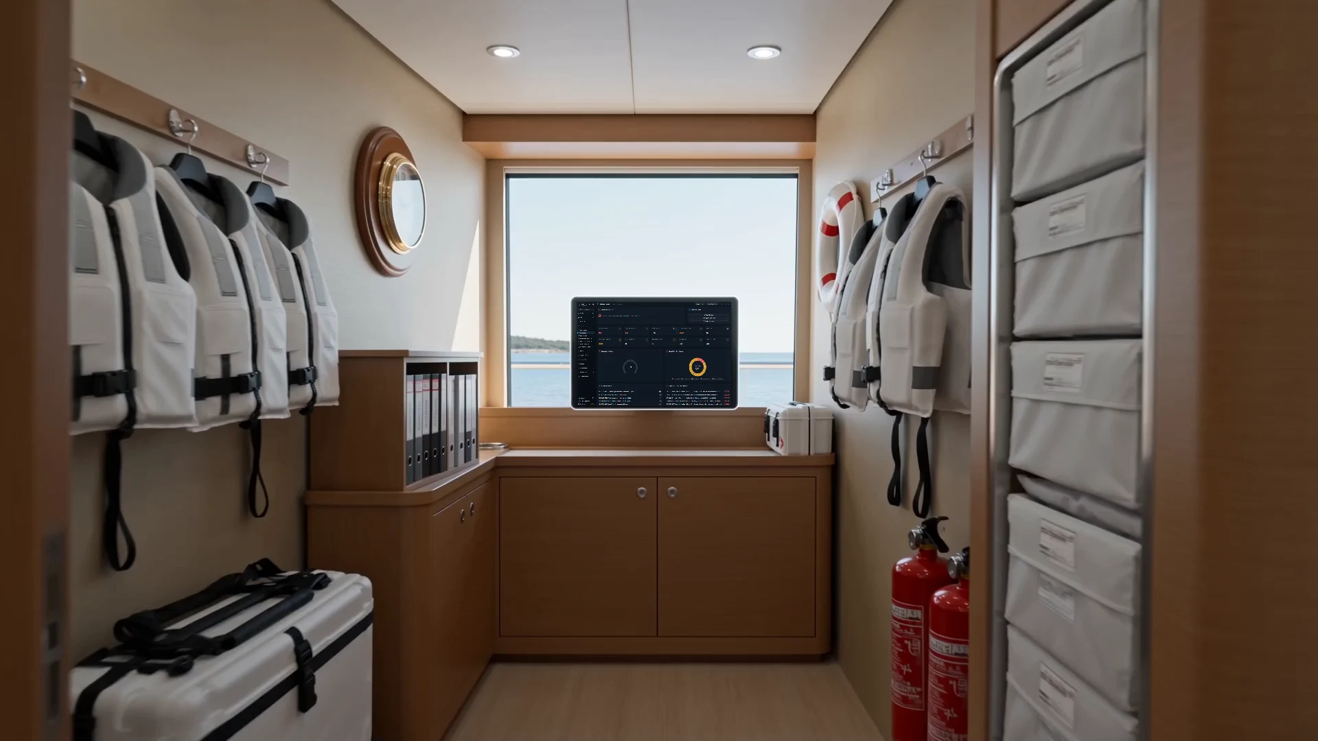 A working environment for compliance with a physical Navis terminal