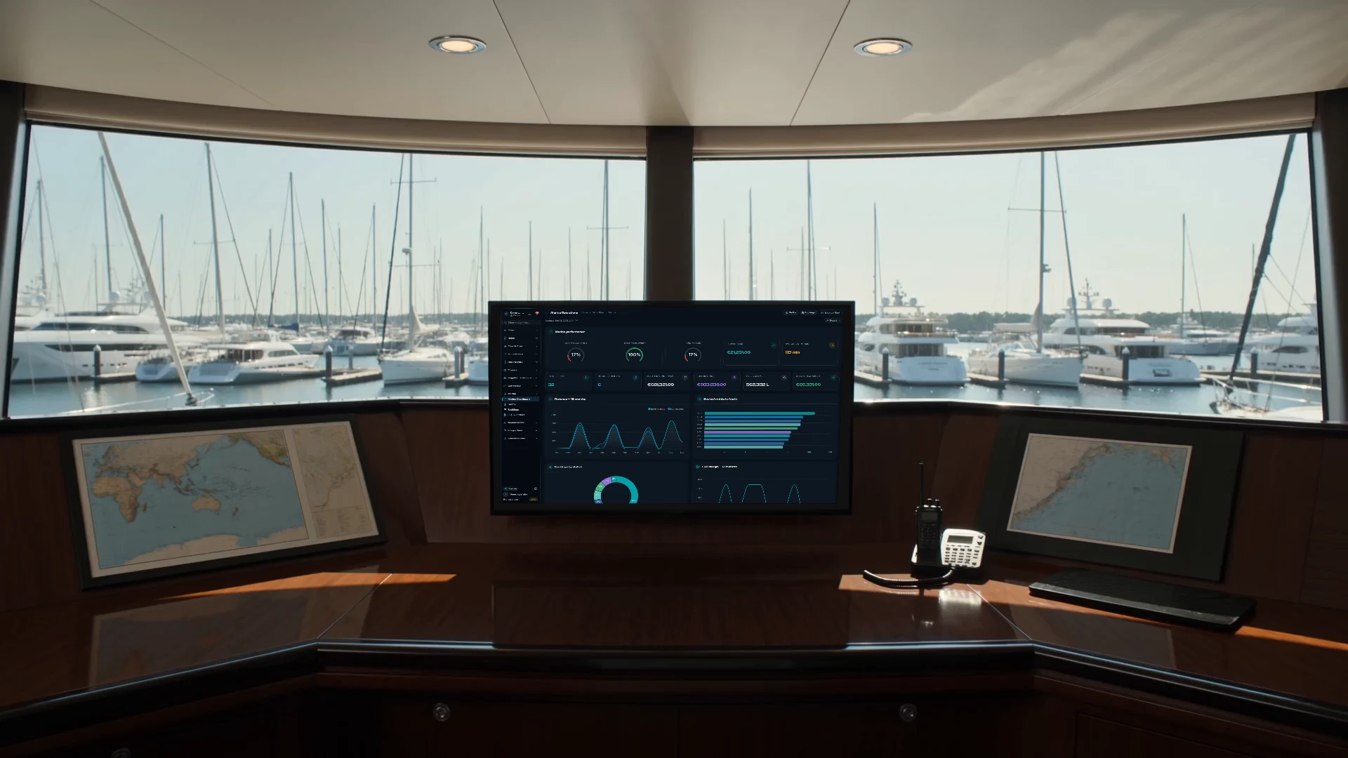 A working environment for marina with a physical Navis terminal