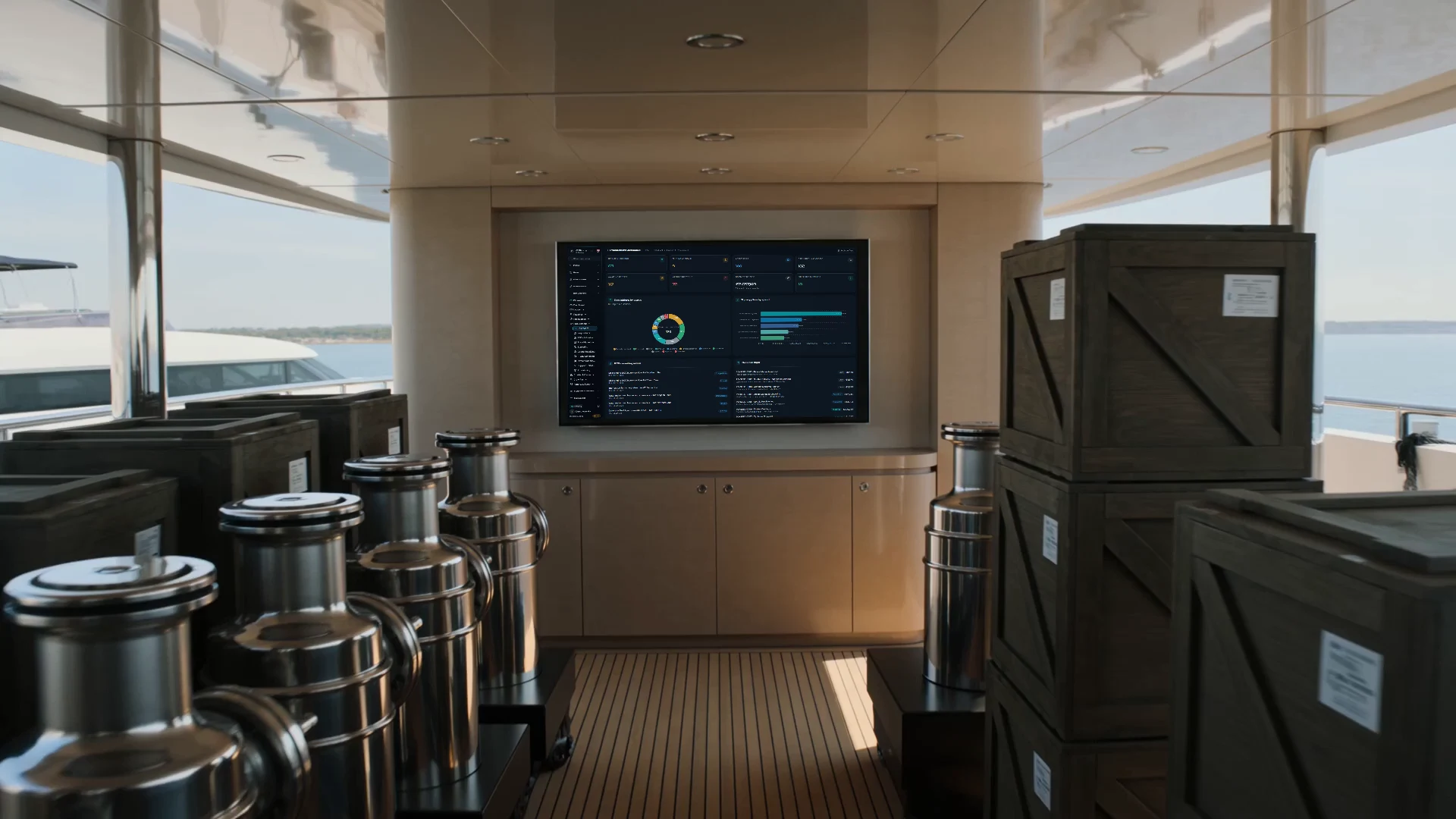 A working environment for procurement with a physical Navis terminal