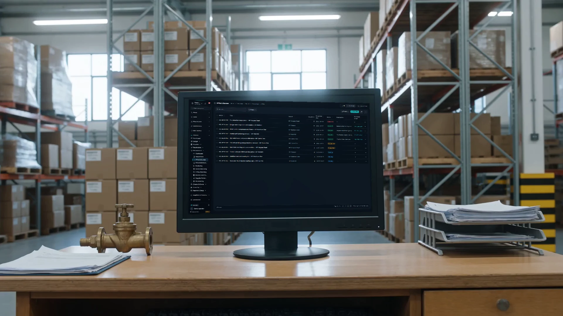 A working environment for suppliers with a physical Navis terminal